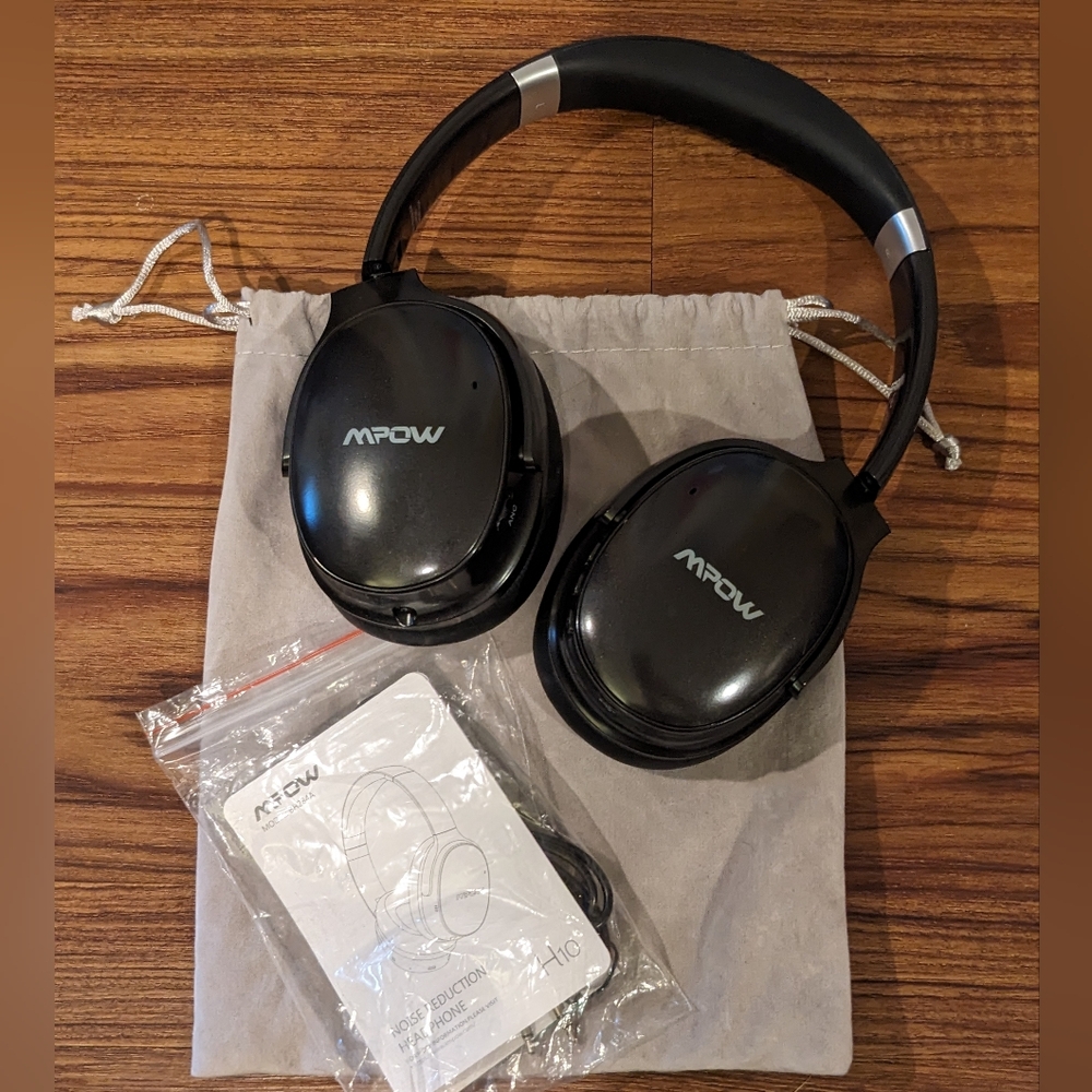 Mpow H10 ANC Noise Reduction Over-Ear Headphones - Black